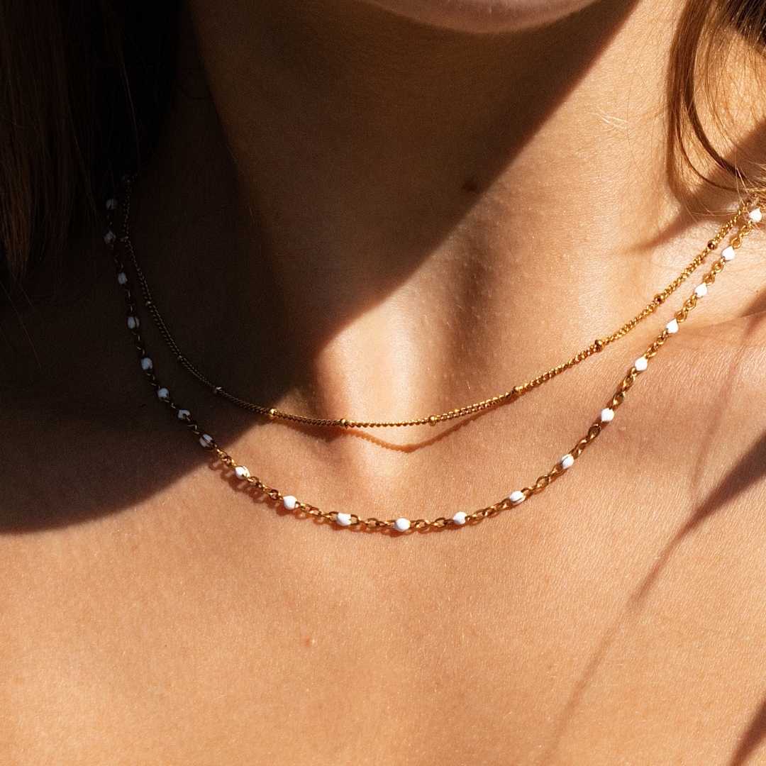 DOUBLE BEADED NECKLACE